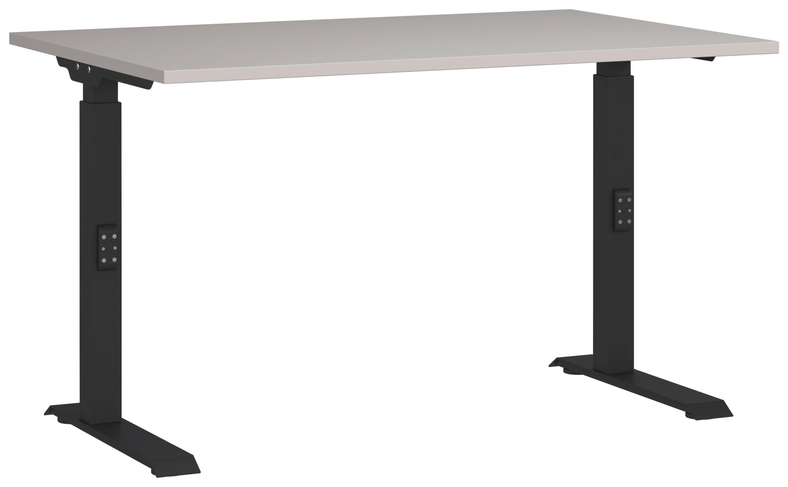 Germania Schreibtisch Schwarz, Kaschmir 80x68-91x120 cm