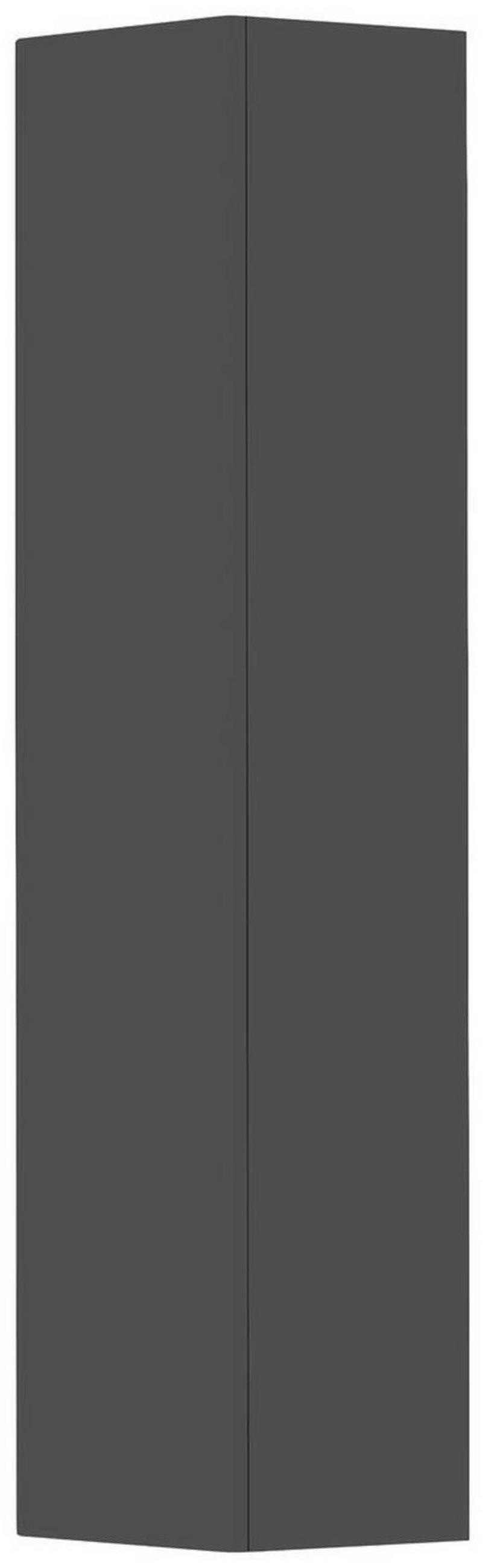 GARDEROBENSCHRANK Gardasee  in 40/165/33 cm  - Anthrazit, Design, Holzwerkstoff (40/165/33cm) - Moderano