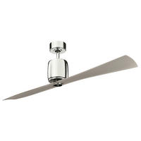 STROPNI VENTILATOR  KLF-Ferron      - barve šampanjca/barve niklja, Basics, kovina/umetna masa (152/41cm)