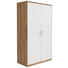 KLEIDERSCHRANK in Weiß, Eichefarben - Eichefarben/Silberfarben, KONVENTIONELL, Holzwerkstoff/Kunststoff (106/194/54cm) - Xora KLEIDERSCHRANK in Weiß, Eichefarben - Eichefarben/Silberfarben, KONVENTIONELL, Holzwerkstoff/Kunststoff (106/194/54cm) - Xora