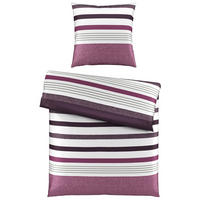 BETTWÄSCHE Satin 155/220 cm  - Mauve, Textil (155/220cm) - Novel