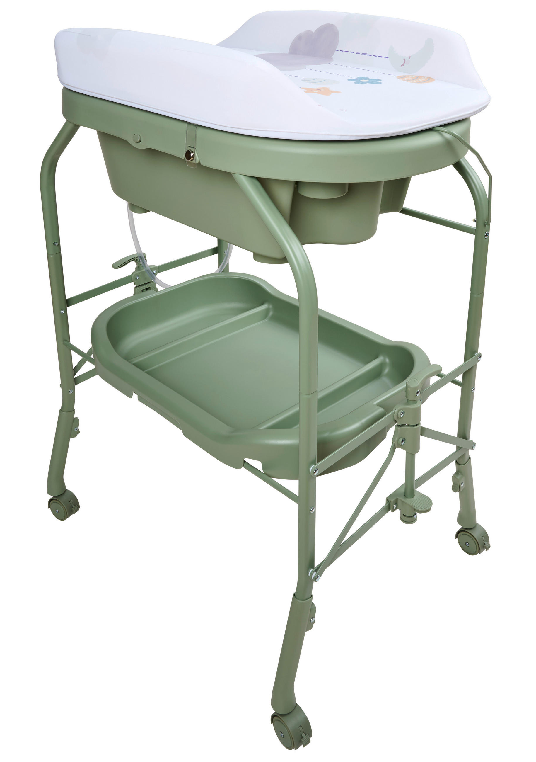 BABYBADEWANNE  - Grün, Basics, Holzwerkstoff/Kunststoff (81/108/51cm) - My Baby Lou
