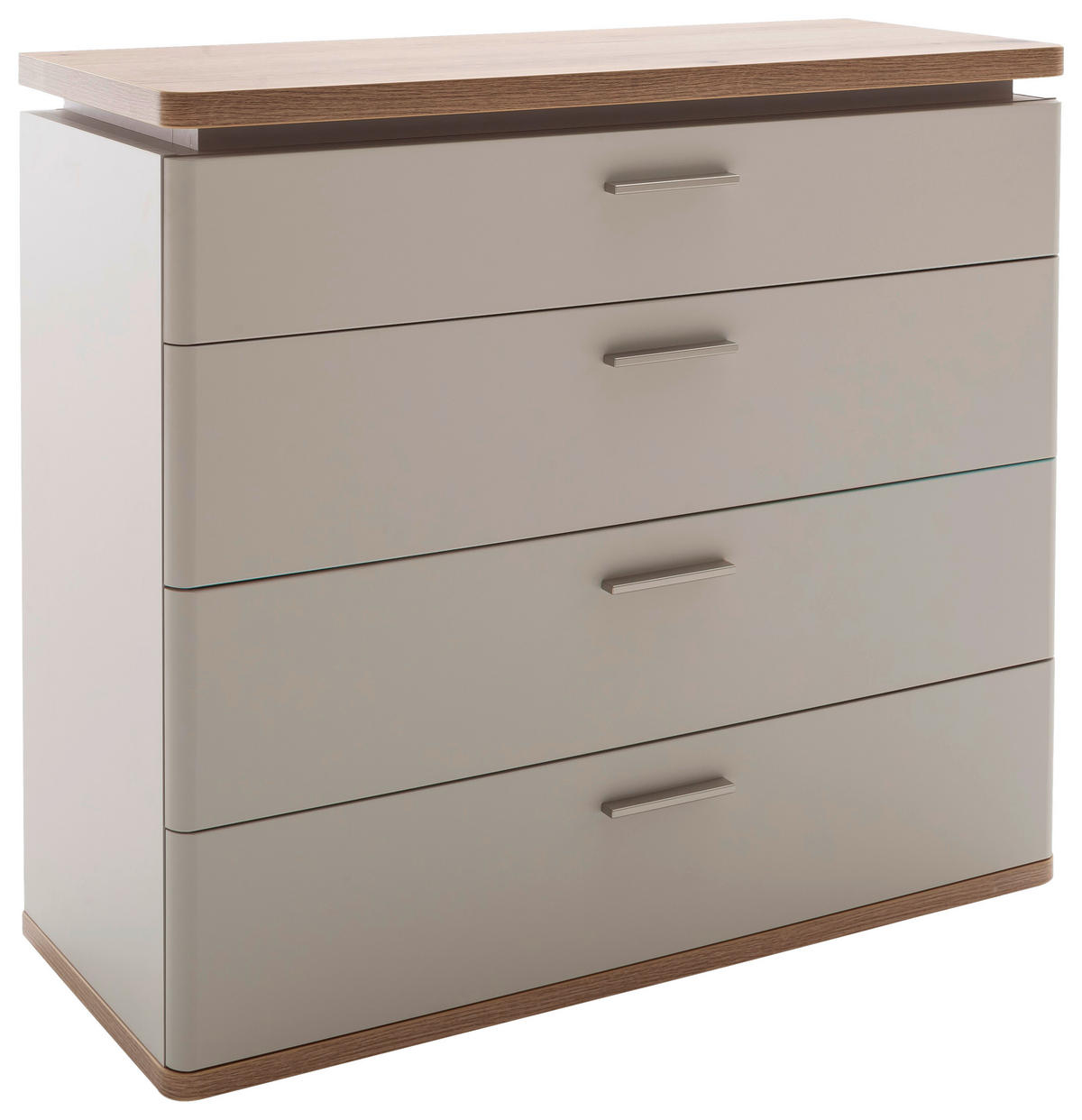 KOMMODE  in 100/90/41 cm  - Kaschmir/Eichefarben, Design, Holz/Holzwerkstoff (100/90/41cm) - Venda