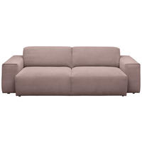 3-SITZER-SOFA Cord Altrosa  - Schwarz/Altrosa, Design, Kunststoff/Textil (236/71/101cm) - Pure Home Lifestyle