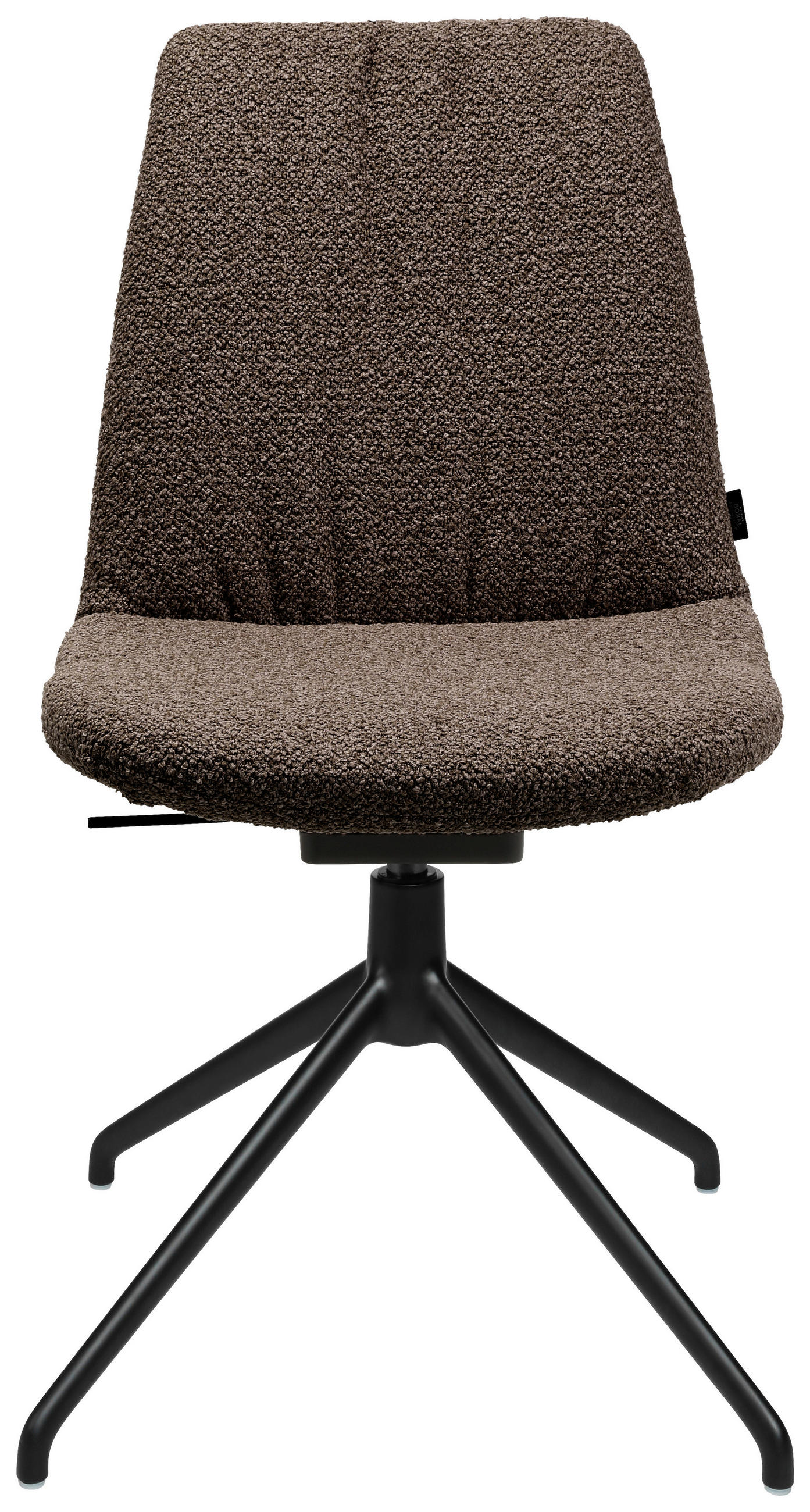 STUHL  in Aluminium Flachgewebe Metall, Textil  - Dunkelbraun/Schwarz, Design, Textil/Metall (46/85-88/55cm) - Johann Jakob