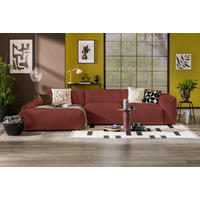 HÖRNSOFFA i manchester röd  - röd/svart, Design, textil/plast (170/343cm) - MID.YOU