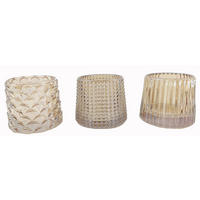 SKL. SVIETNIK NA ČAJ. SVIEČKU  sklo - zlatá, Trend, sklo (7/7cm) - Ambia Home