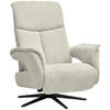 RELAXSESSEL in Textil Weiss  - Weiss/Schwarz, Design, Textil/Metall (78/101/88cm) - Welnova