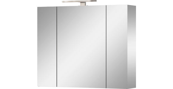 SPIEGELSCHRANK 80/71/23 cm  - Silberfarben/Graphitfarben, MODERN, Glas/Holzwerkstoff (80/71/23cm) - Xora