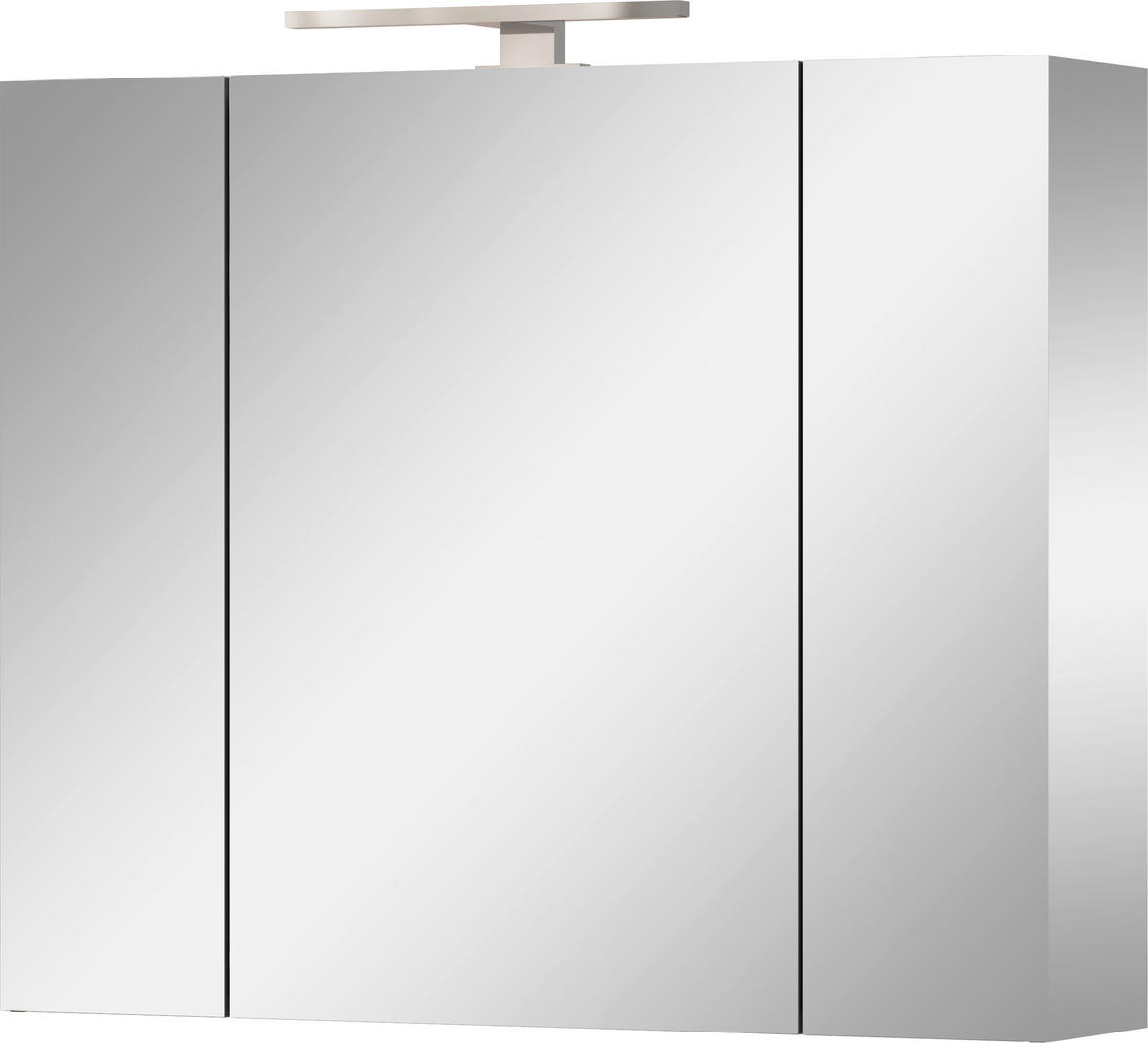 SPIEGELSCHRANK 80/71/23 cm  - Silberfarben/Graphitfarben, MODERN, Glas/Holzwerkstoff (80/71/23cm) - Xora