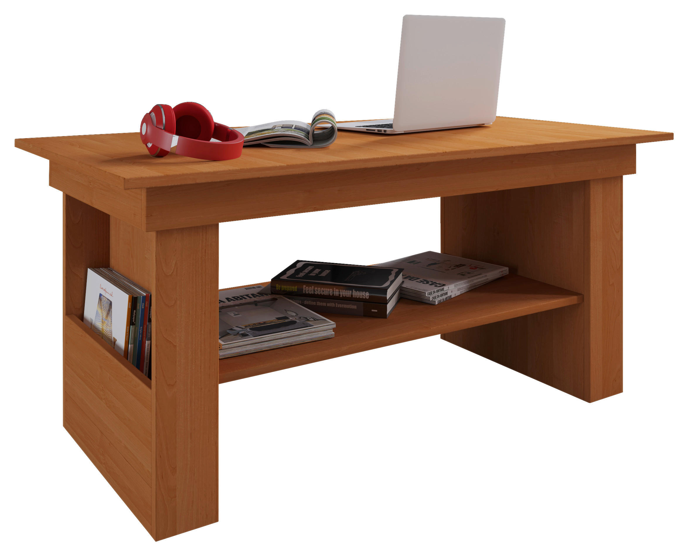 COUCHTISCH Holzwerkstoff 115/58/52,5 cm  - Buchefarben, Design, Holzwerkstoff (115/58/52,5cm) - MID.YOU