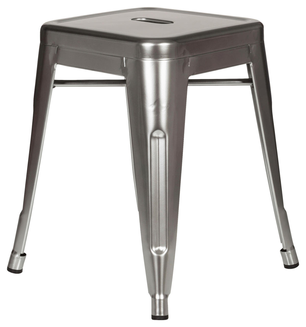 HOCKER Platinfarben  - Platinfarben, Basics, Metall (39/46/39cm) - MID.YOU