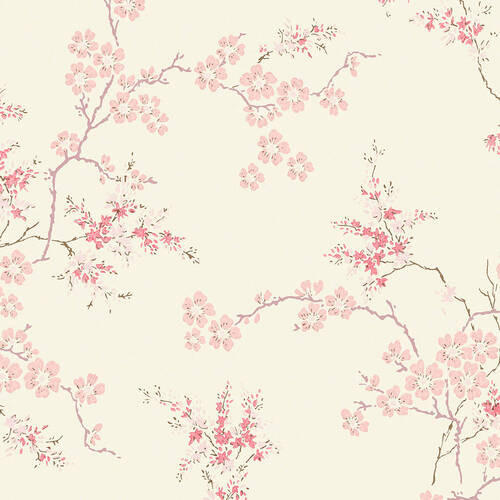 NON WOVEN-TAPET 52/1000 cm  - beige/pink, Basics, papper/plast (52/1000cm)