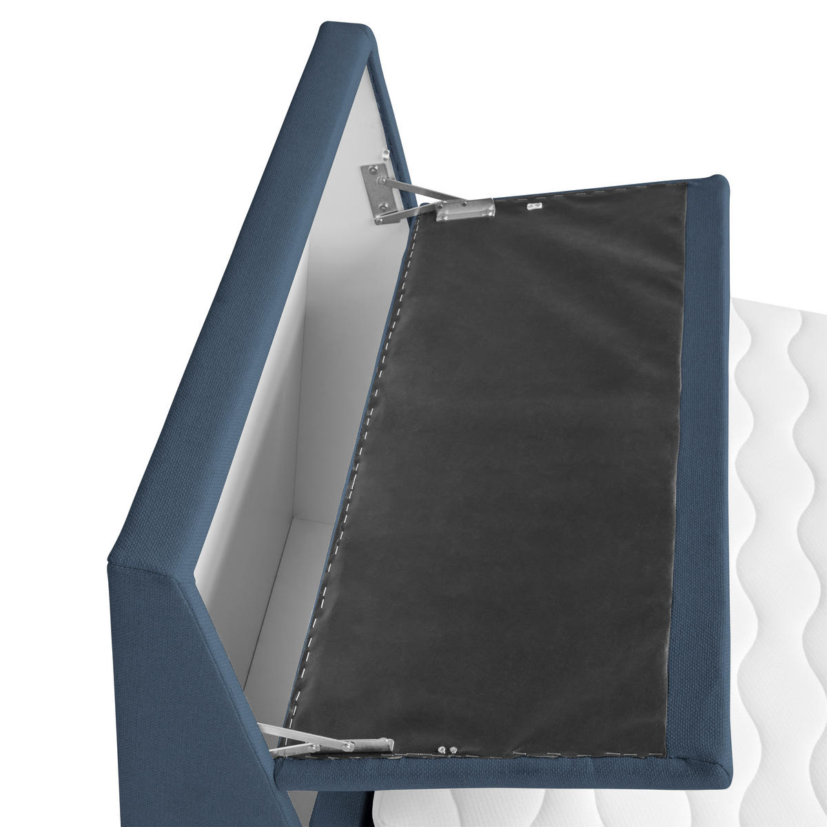 BOXSPRINGBETT 100/200 cm  in Blaugrau  - Blaugrau, Modern, Holz/Textil (100/200cm) - MID.YOU