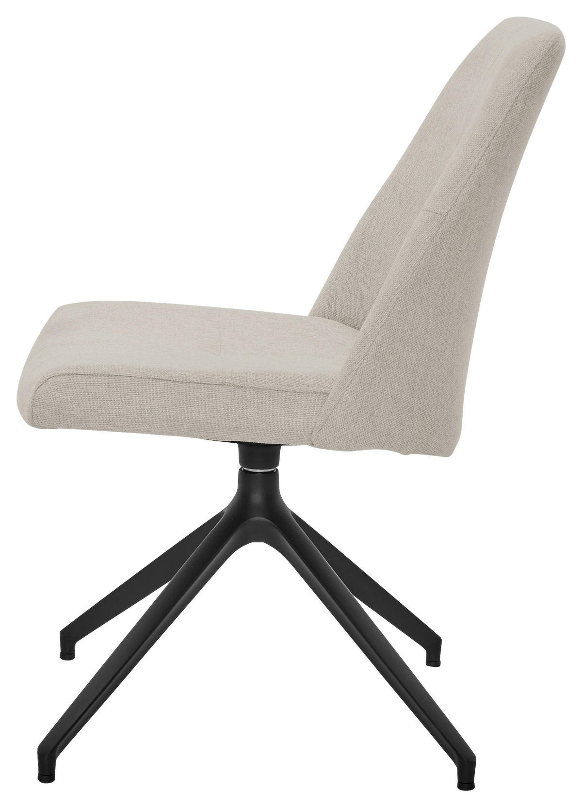 STUHL - Schwarz/Naturfarben, Design, Textil/Metall (53/90/64cm) - Musterring
