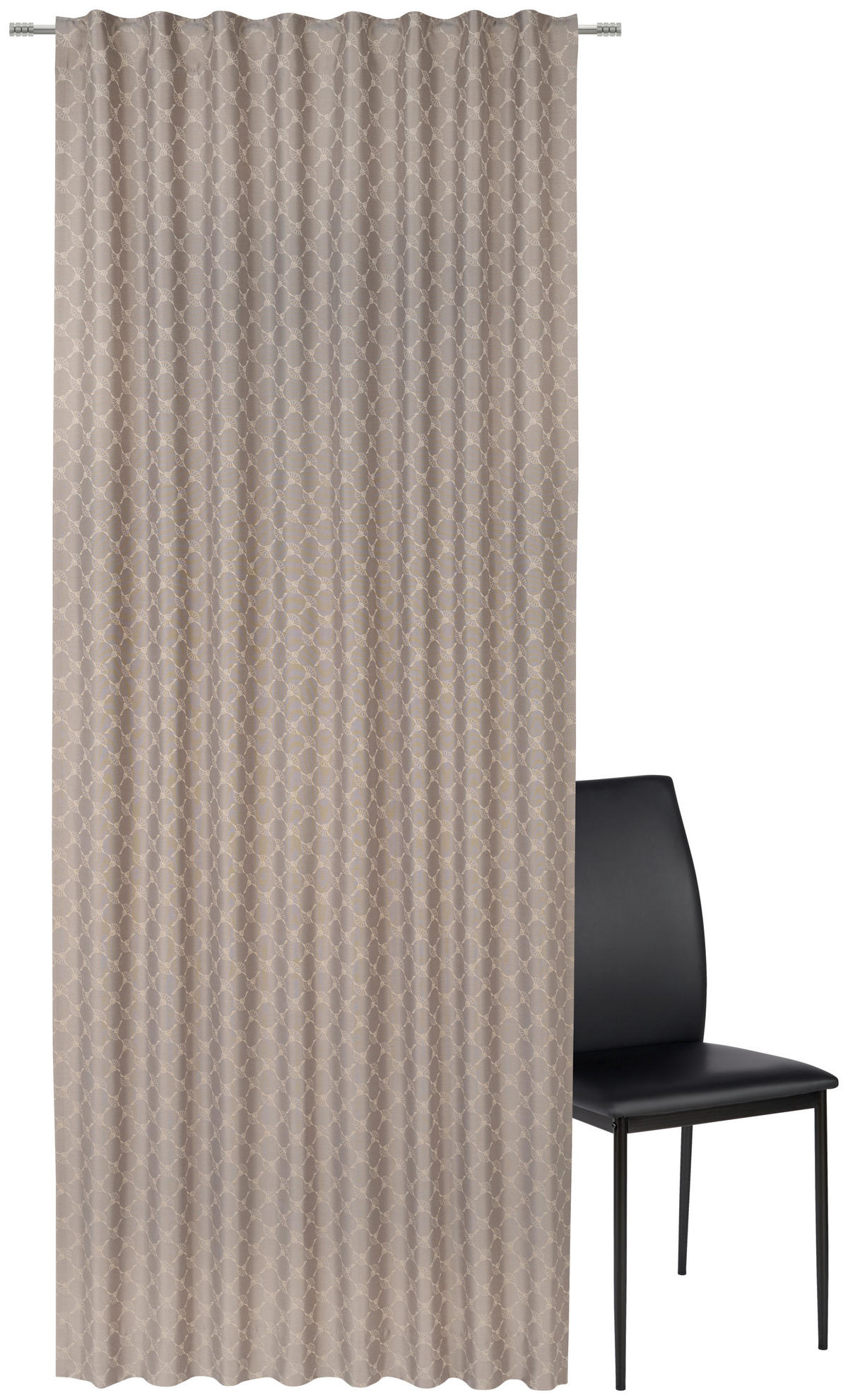 FERTIGVORHANG blickdicht  - Grau, Design, Textil (130/250cm) - Joop!