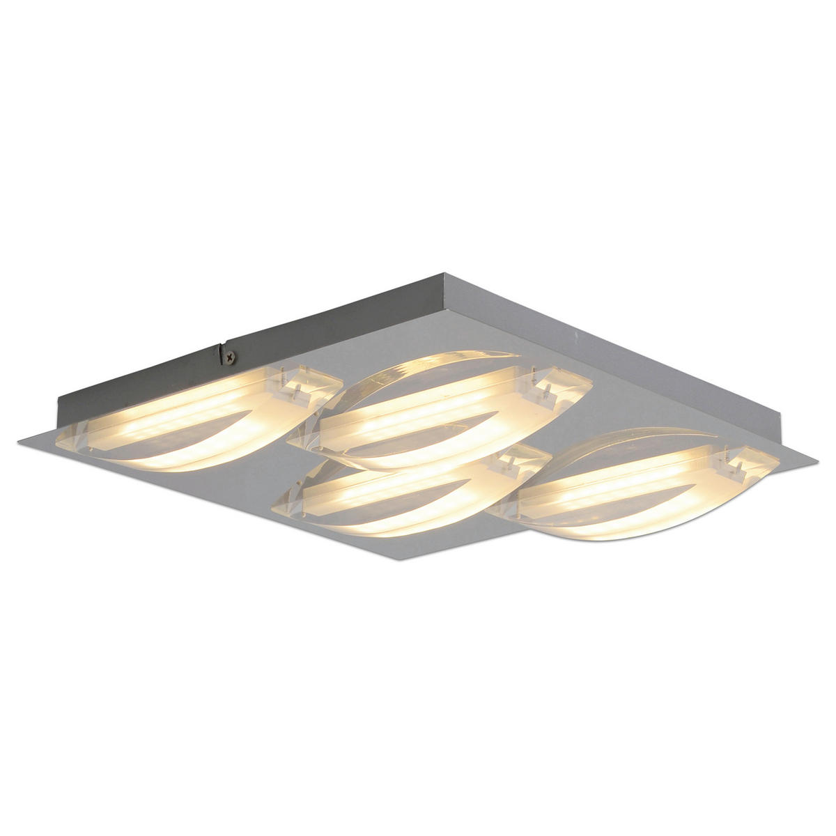 LED-DECKENLEUCHTE 30/5 cm   - Chromfarben, Basics, Kunststoff/Metall (30/5cm) - Näve