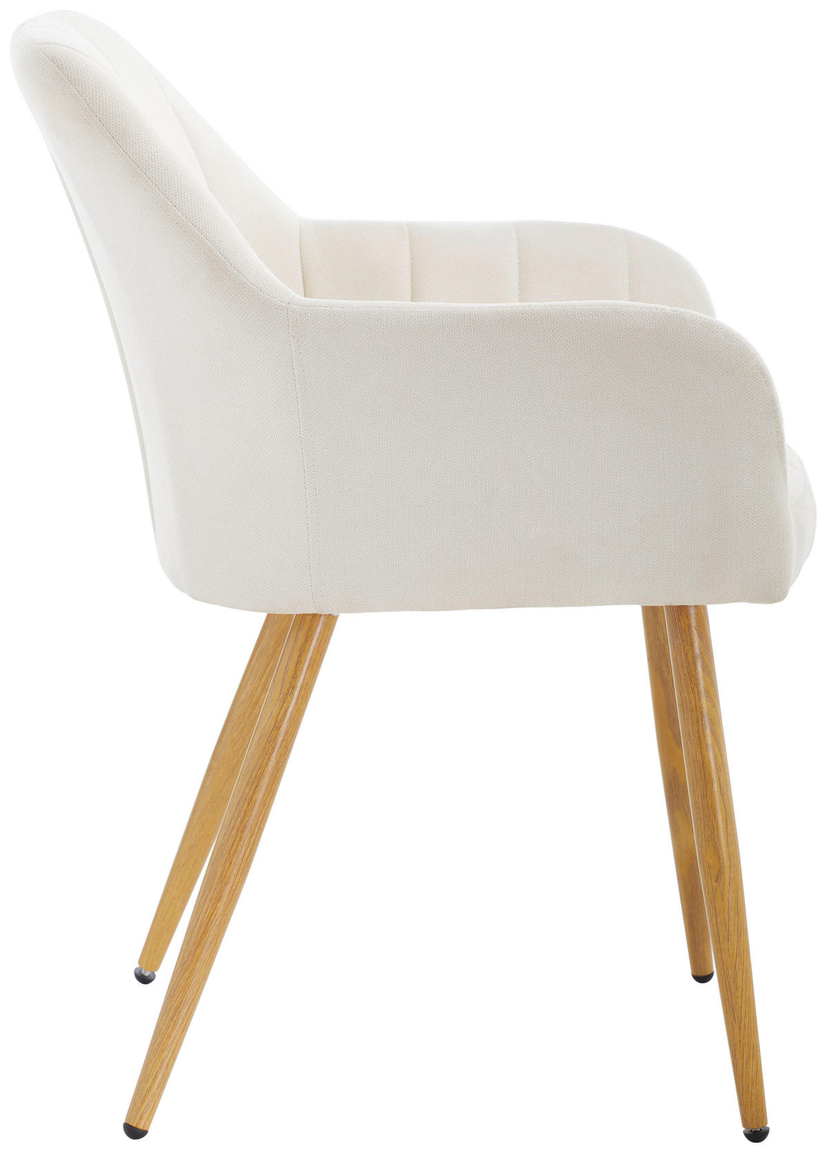 ARMLEHNSTUHL  in Eisen Samt  - Eichefarben/Beige, MODERN, Textil/Metall (57/82/60cm) - MID.YOU