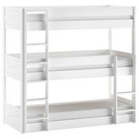 ETAGENBETT - Weiß, MODERN, Holz (90/200cm) - MID.YOU