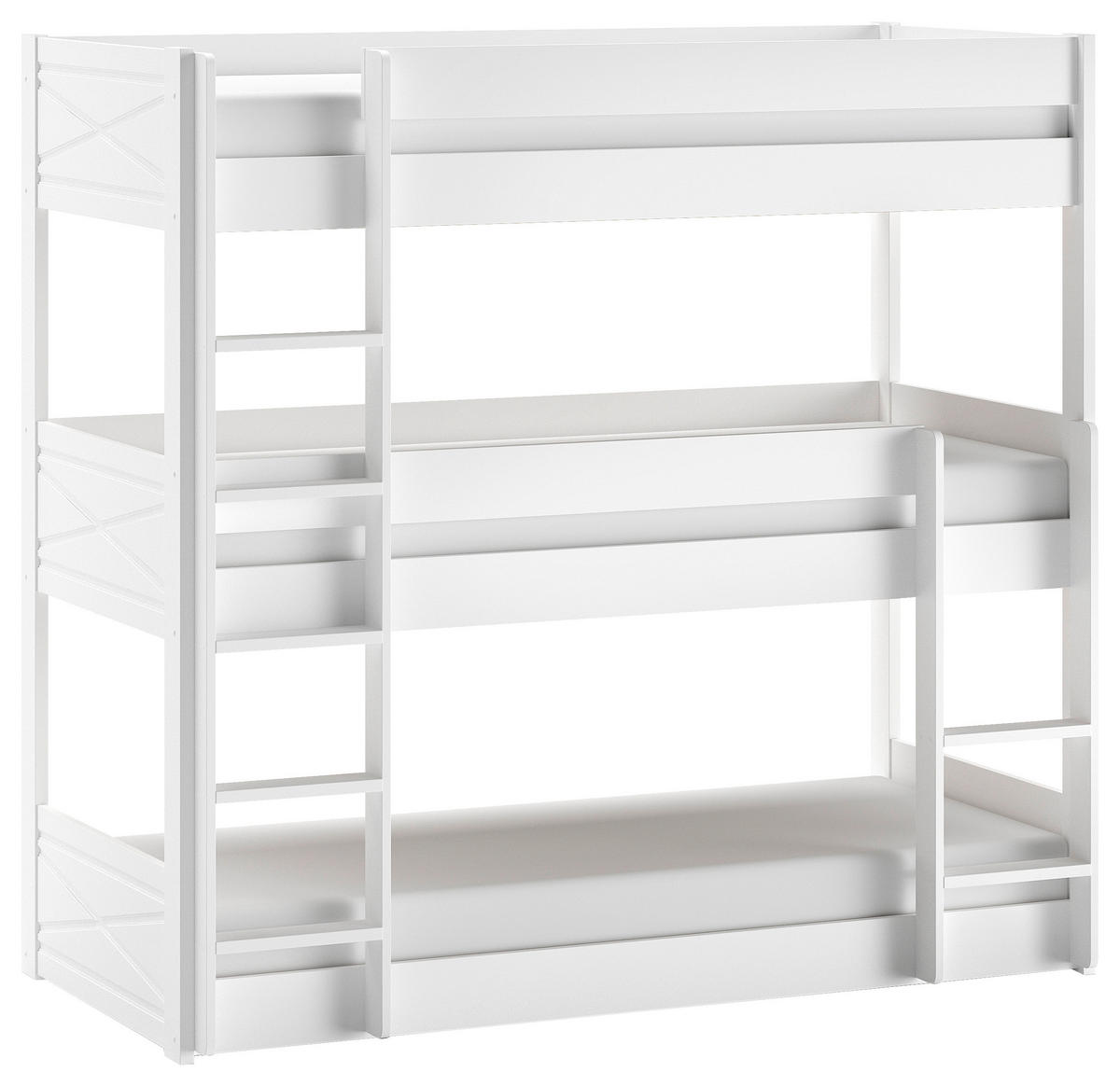 ETAGENBETT - Weiß, MODERN, Holz (90/200cm) - MID.YOU