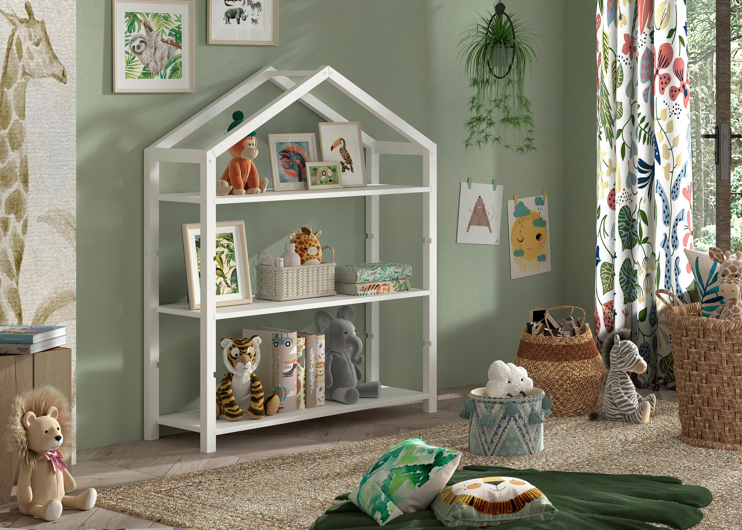 KINDERREGAL 111/141/40 cm  - Weiß, MODERN, Holz (111/141/40cm) - MID.YOU