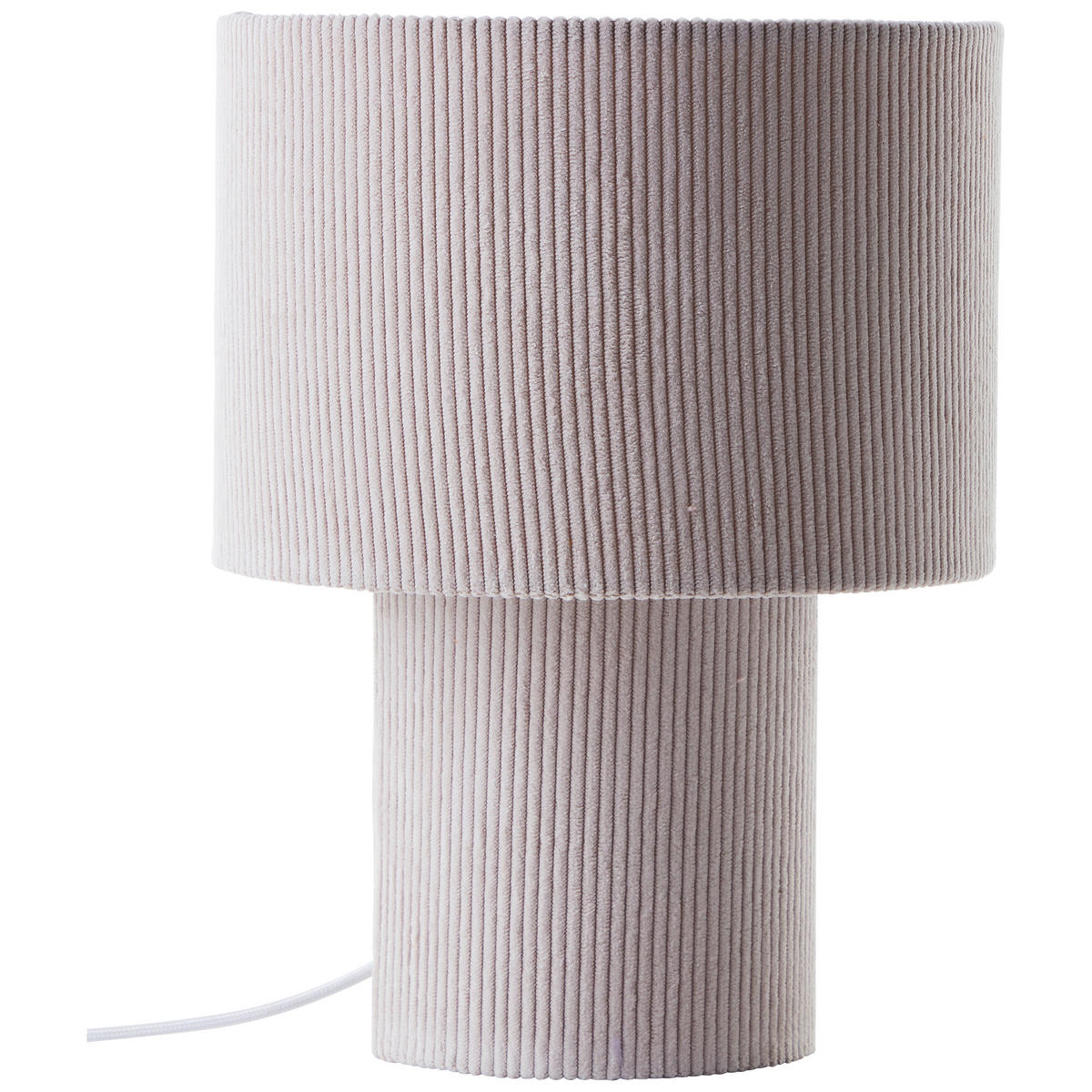 TISCHLEUCHTE - Beige, Basics, Textil/Metall (23/30cm) - Brilliant