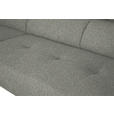 ECKSOFA in Struktur Hellgrau 205/280 cm - Hellgrau/Schwarz, Design, Textil/Metall (205/280cm) - Xora
