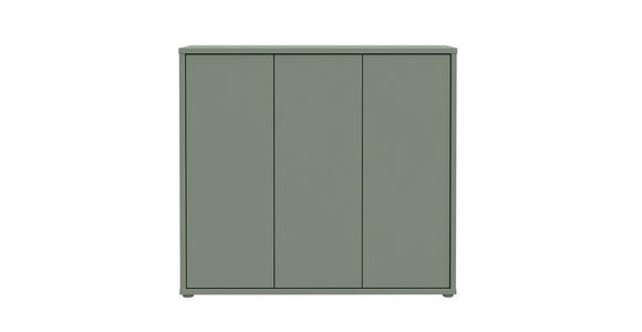 SCHUHSCHRANK 110/100/35 cm - Salbeigrün/Grau, MODERN, Holzwerkstoff/Kunststoff (110/100/35cm) - Xora