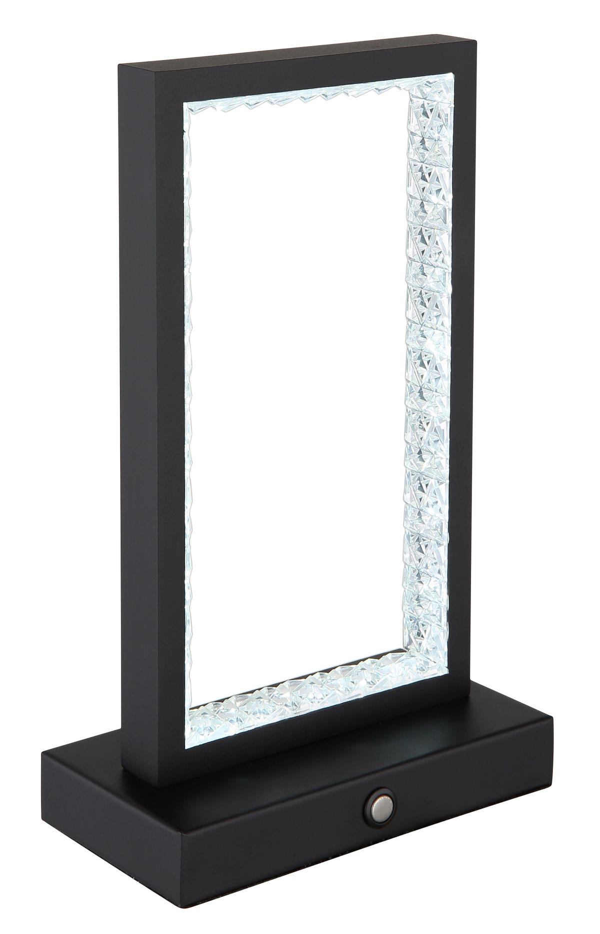 AKKU-TISCHLEUCHTE 14/7,5/23 cm  - Klar/Schwarz, Design, Kunststoff/Metall (14/7,5/23cm) - Globo