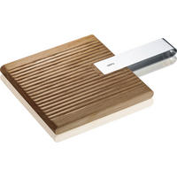 DESKA ZA SERVIRANJE - srebrne barve/rjava, Basics, kovina/les (28,8cm) - Gefu