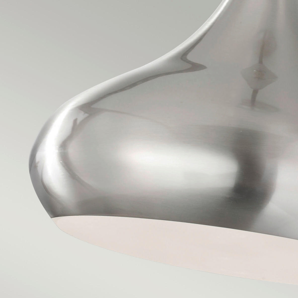 HÄNGELEUCHTE 25.4/30.3 cm    - Edelstahlfarben, Design, Metall (25.4/30.3cm) - Elstead Lighting