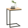 BEISTELLTISCH 40/30/60 cm Eiche furniert Schwarz, Eichefarben rechteckig  - Eichefarben/Schwarz, Design, Holz/Holzwerkstoff (40/30/60cm) - Carryhome
