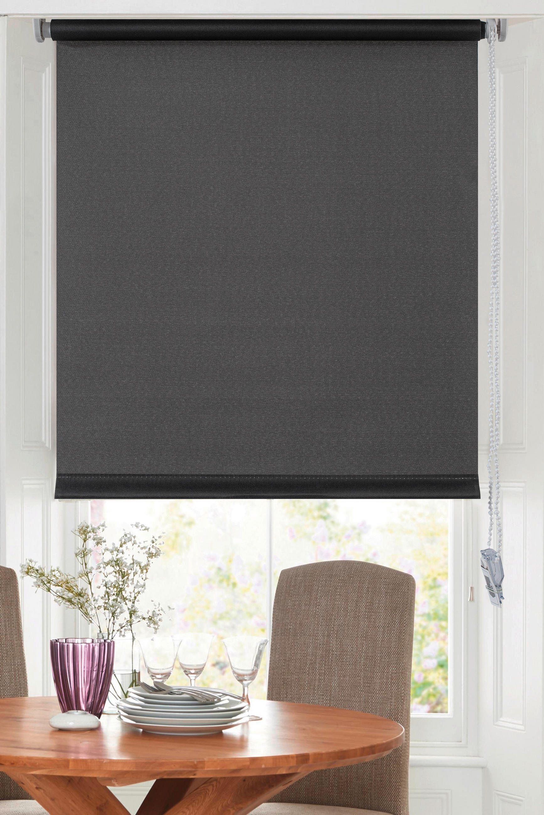 ROLLO  - Grau, Basics, Textil (140/150cm) - Boxxx