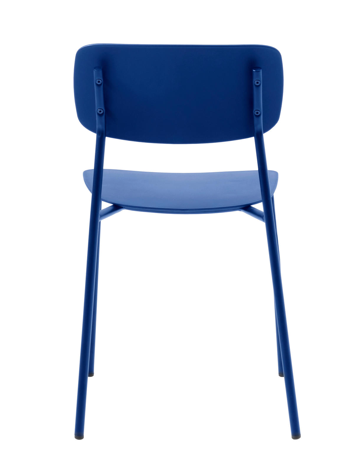 STUHL-SET 4 Stück  in matt  - Blau, MODERN, Kunststoff/Metall (43,5/79/61cm) - Livetastic