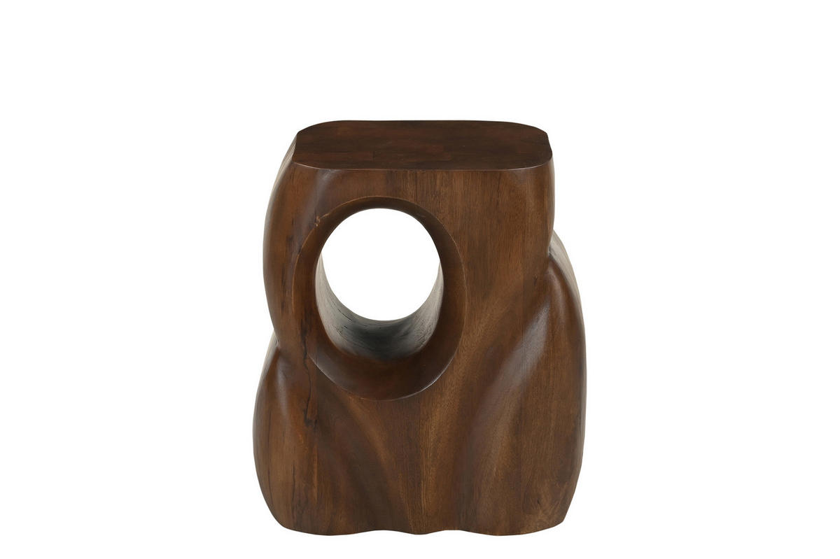 BEISTELLTISCH 36/26/41 cm Mangoholz massiv Braun rechteckig  - Braun, Design, Holz (36/26/41cm) - MID.YOU