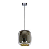 HÄNGELEUCHTE Eryn 20/20/157 cm  - Chromfarben, Design, Glas (20/20/157cm) - Lucide