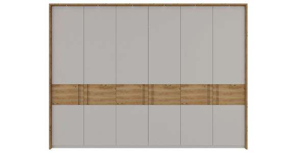 DREHTÜRENSCHRANK  in Eichefarben, Hellgrau  - Eichefarben/Hellgrau, MODERN, Holz/Holzwerkstoff (301,5/222/60cm) - Xora