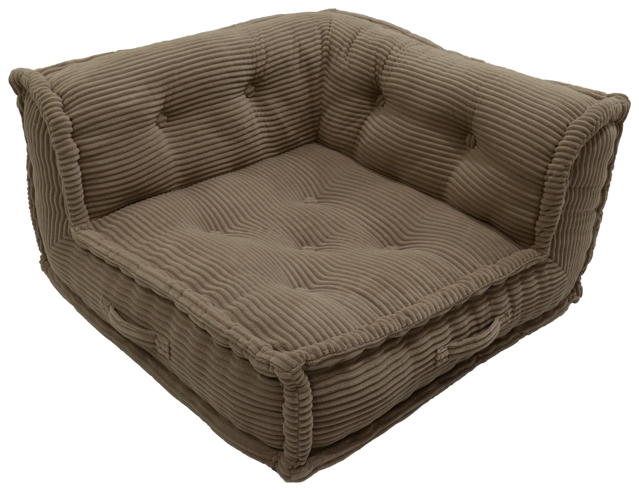 ECKELEMENT in Cord   - Beige, Design, Textil (80/43/80cm) - P & B