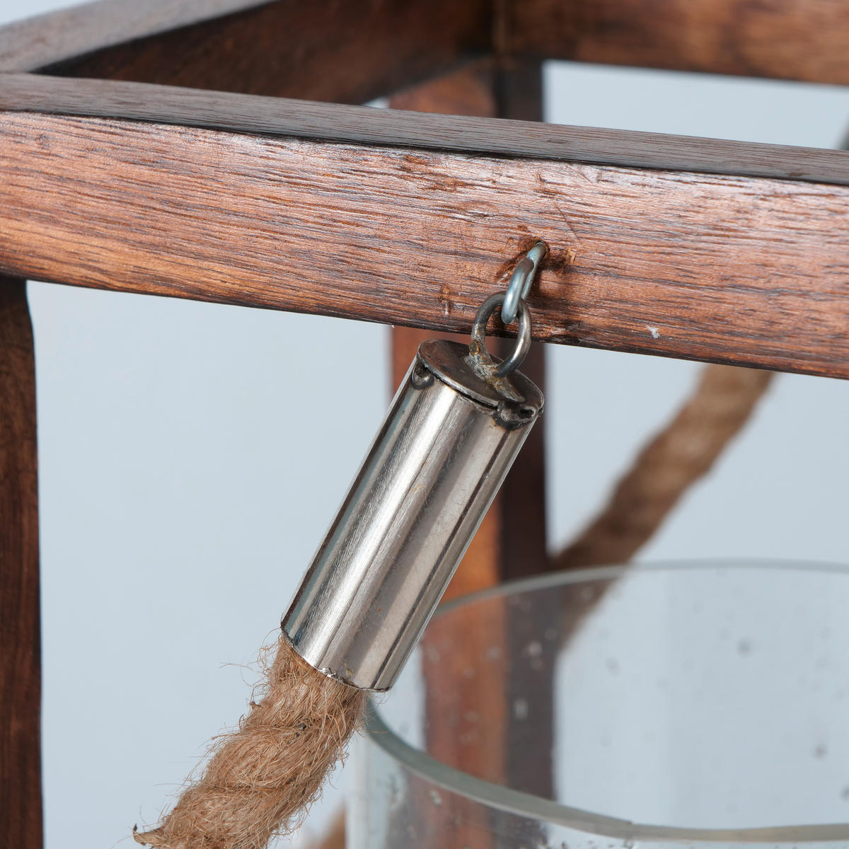 WINDLICHT  - Design, Glas/Holz (20/20/42cm) - Boltze Home