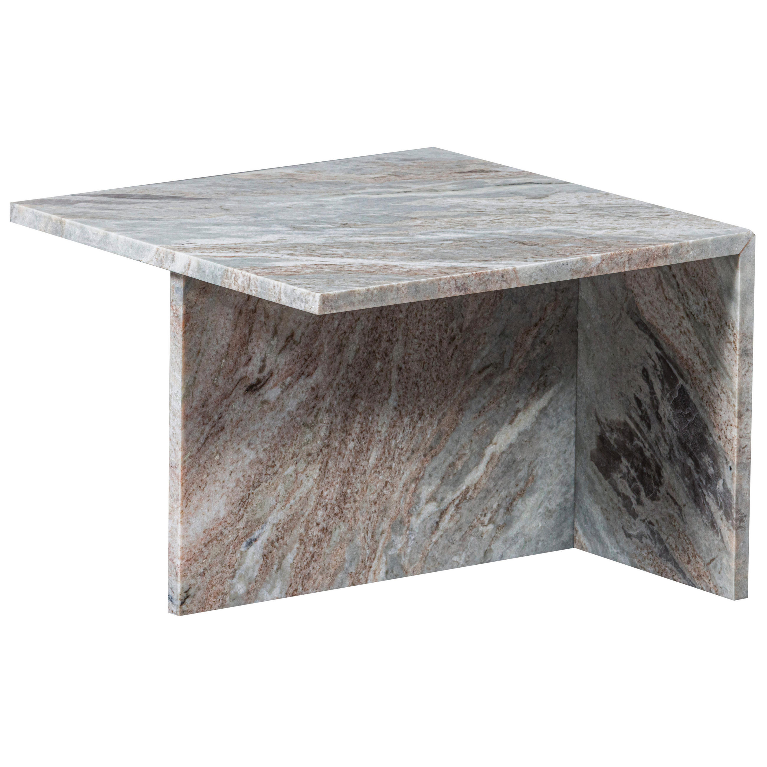 BEISTELLTISCH 50/50/35 cm Naturfarben quadratisch  - Naturfarben, Design, Stein (50/50/35cm) - Livetastic