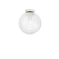 DECKENLEUCHTE Luce Ambiente e Design 25/25 cm   - Chromfarben/Weiß, LIFESTYLE, Glas/Metall (25/25cm)