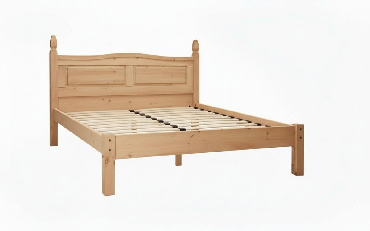 SÄNG 180/200 cm  i naturfärgad, honung   - honung/naturfärgad, Natur, trä (180/200cm) - Livetastic