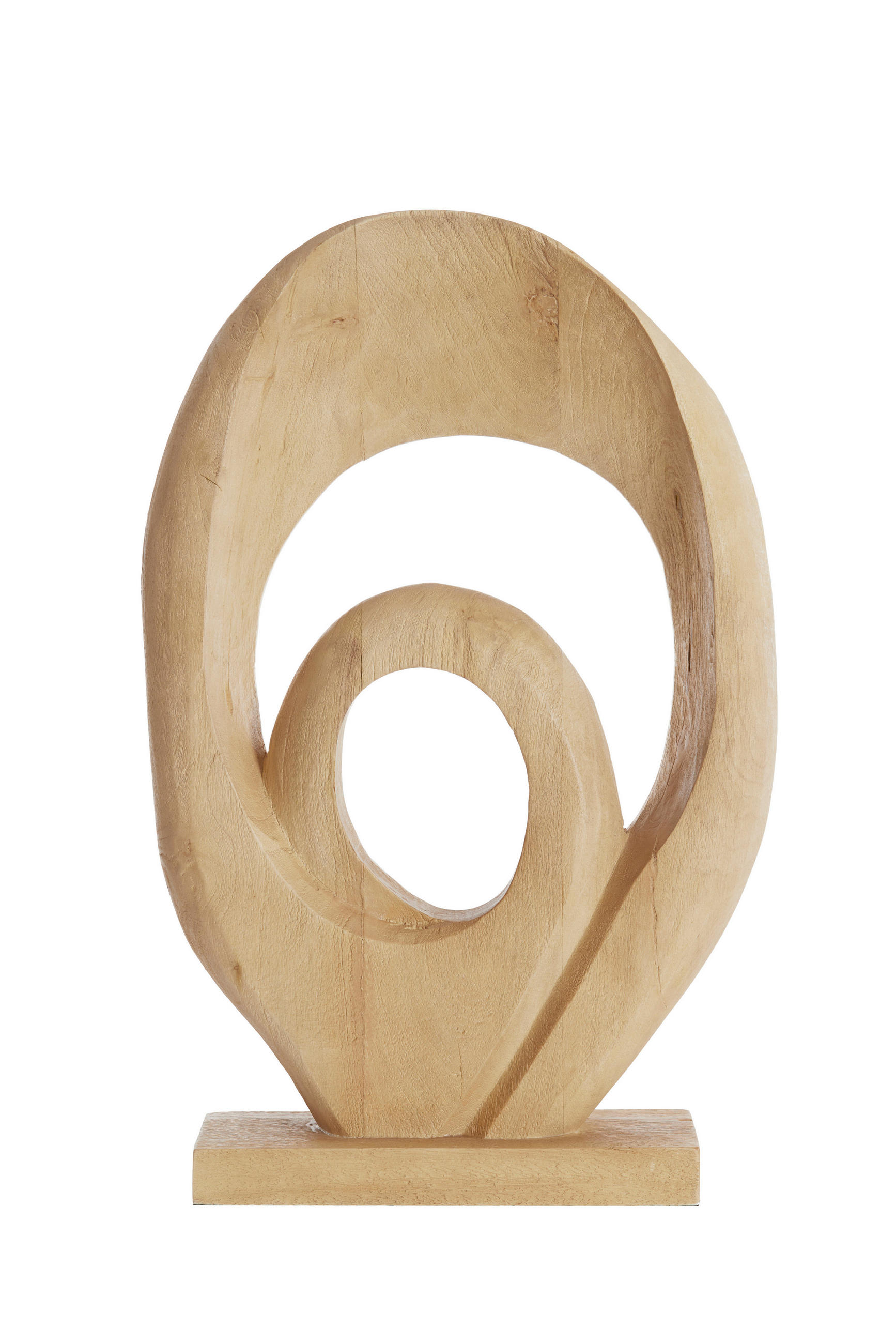 SKULPTUR - Hellbraun, Basics, Holz (14/60/40cm) - Light & Living