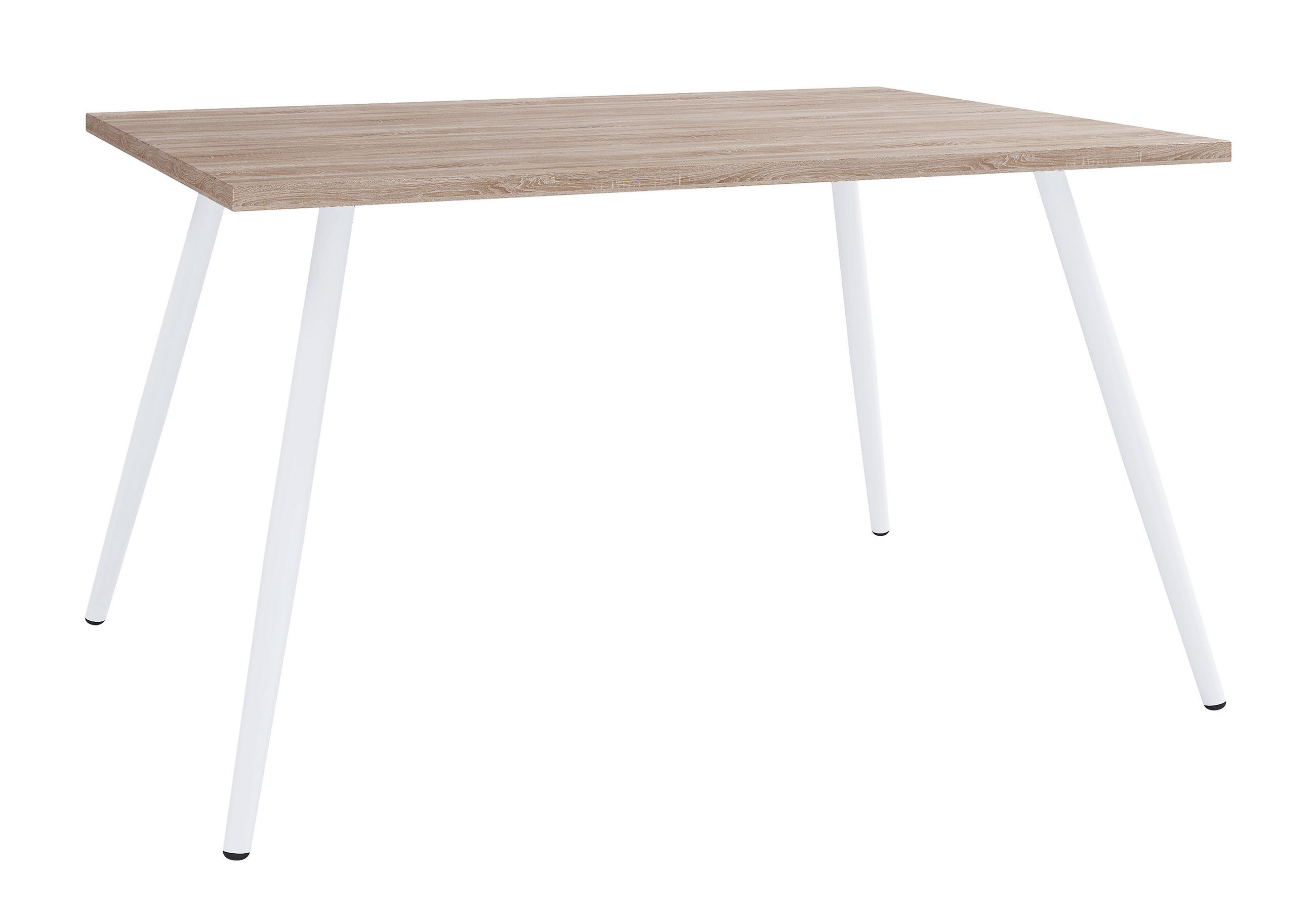 SCHREIBTISCH 110/50/70 cm  in Weiss, Sonoma Eiche  - Weiss/Sonoma Eiche, Modern, Holzwerkstoff/Metall (110/50/70cm) - MID.YOU
