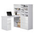 MINI-OFFICE Schreibtisch seitenverkehrt montierbar Weiß - Weiß, KONVENTIONELL, Glas (126,6/150/187cm) MINI-OFFICE Schreibtisch seitenverkehrt montierbar Weiß - Weiß, KONVENTIONELL, Glas (126,6/150/187cm)