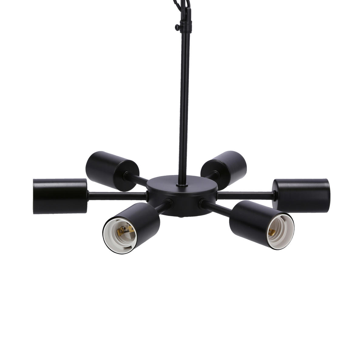 PENDELLEUCHTE Sparta 36/36/105 cm   - Schwarz, Design, Metall (36/36/105cm)