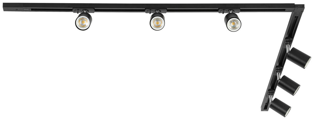 DECKENLEUCHTE 110/104/14 cm   - Schwarz, Trend, Kunststoff/Metall (110/104/14cm) - Novel