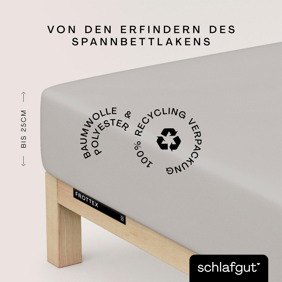 SPANNLEINTUCH 100/200 cm Frottee  - Hellgrau, Basics, Textil (100/200cm) - Schlafgut