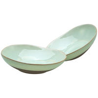 SCHÜSSELSET 2-teilig 22,5 cm   - Salbeigrün, Trend, Keramik (22,5cm) - Creatable