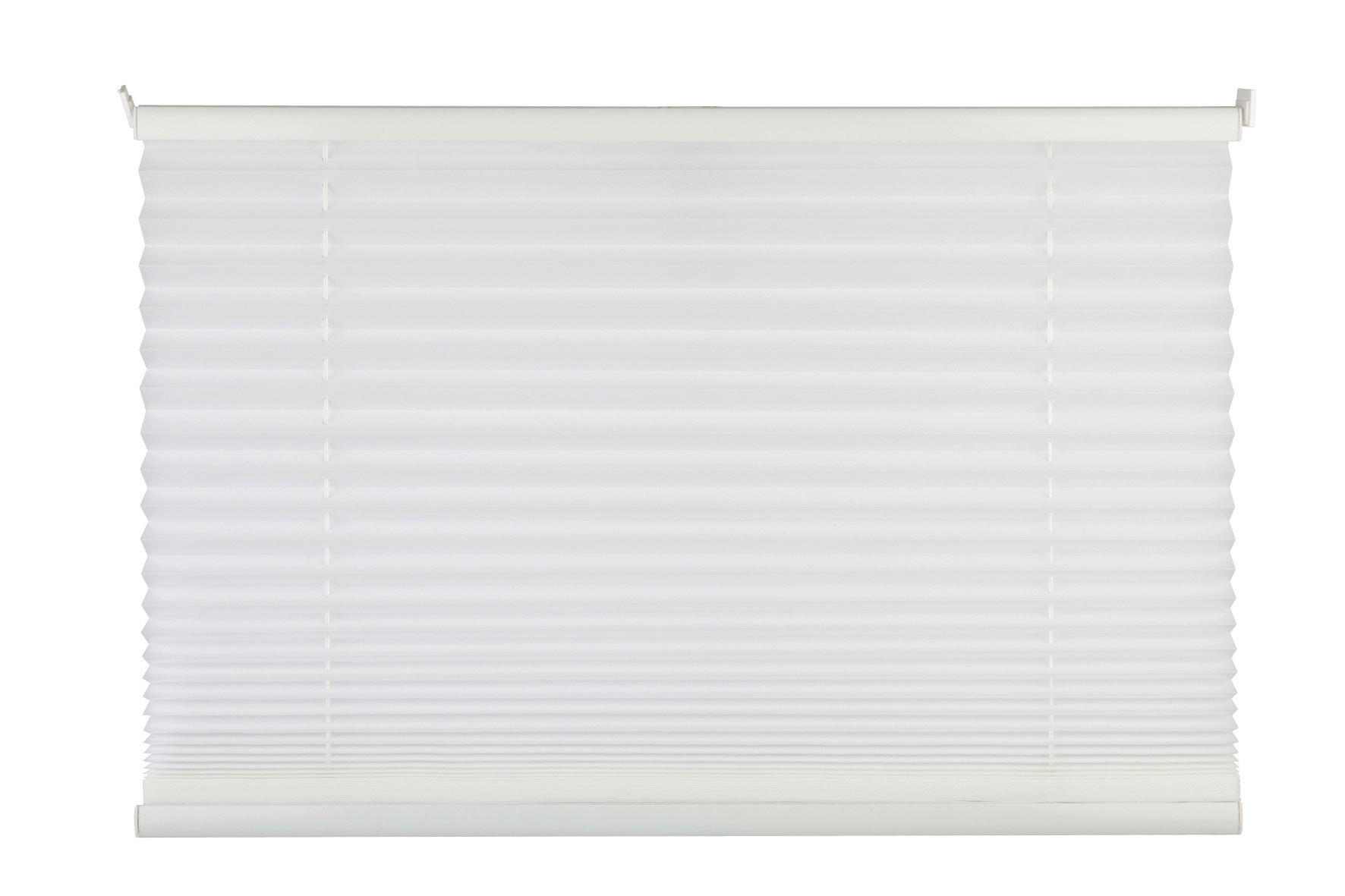 PLISSEE 100/130 cm  - Weiß, Basics, Textil (100/130cm) - Homeware